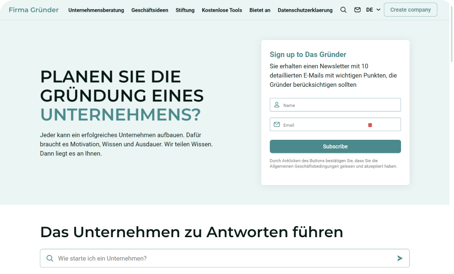 Firma Gründer